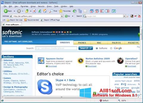Screenshot Sleipnir per Windows 8.1