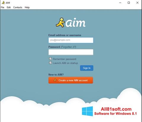 Screenshot AOL Instant Messenger per Windows 8.1