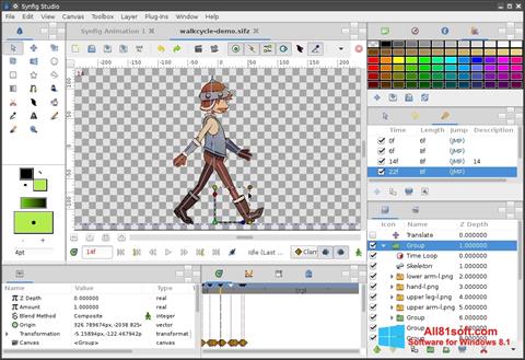 Screenshot Synfig Studio per Windows 8.1