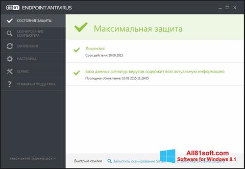 Screenshot ESET Endpoint Antivirus per Windows 8.1