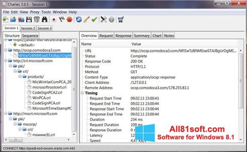 Screenshot Charles per Windows 8.1