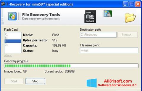 Screenshot F-Recovery SD per Windows 8.1