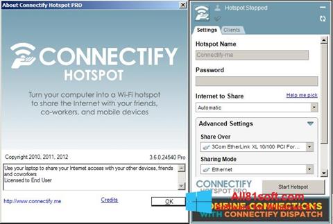 Screenshot Connectify per Windows 8.1