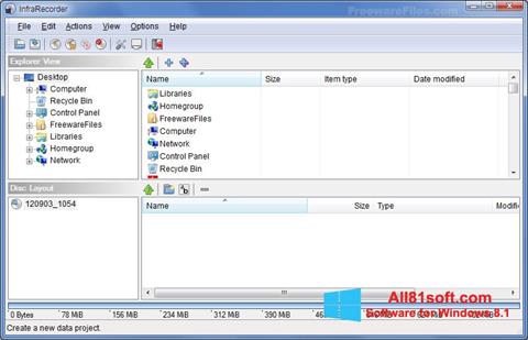 Screenshot InfraRecorder per Windows 8.1