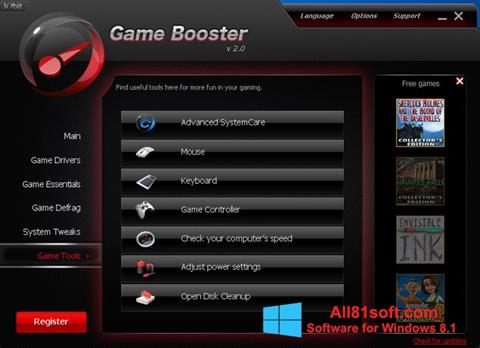 Screenshot Game Booster per Windows 8.1