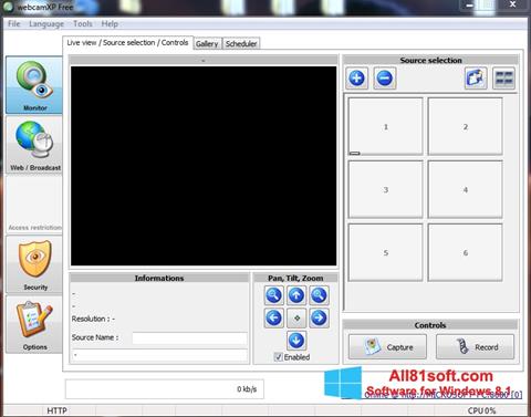 Screenshot webcamXP per Windows 8.1