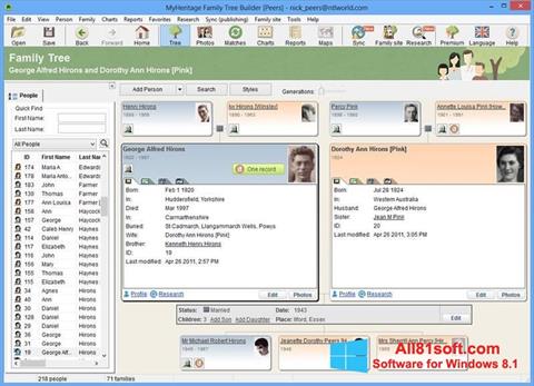 Screenshot Family Tree Builder per Windows 8.1