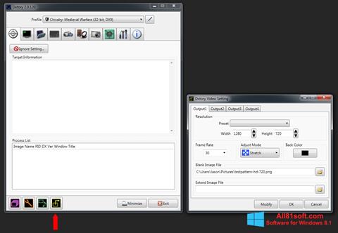 Screenshot Dxtory per Windows 8.1