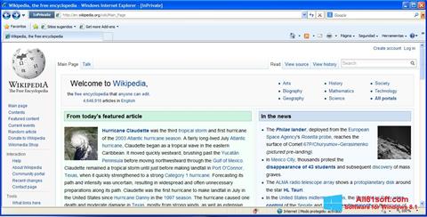 Screenshot Internet Explorer per Windows 8.1
