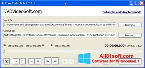 Screenshot Free Audio Dub per Windows 8.1