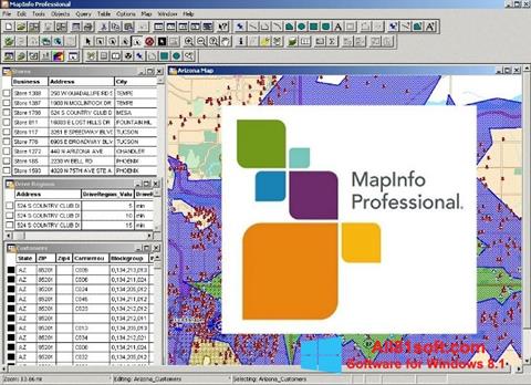 Screenshot MapInfo Professional per Windows 8.1