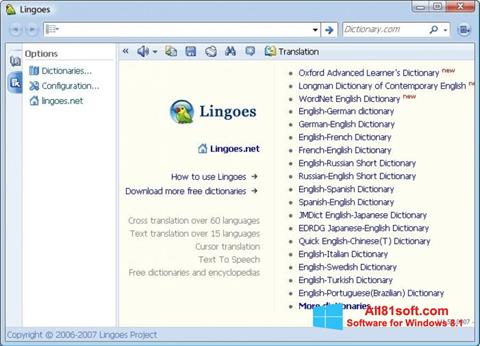 Screenshot Lingoes per Windows 8.1