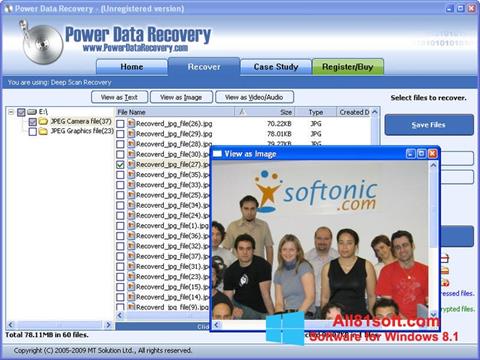 Screenshot Power Data Recovery per Windows 8.1