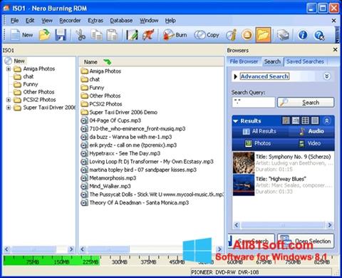 Screenshot Nero Burning ROM per Windows 8.1