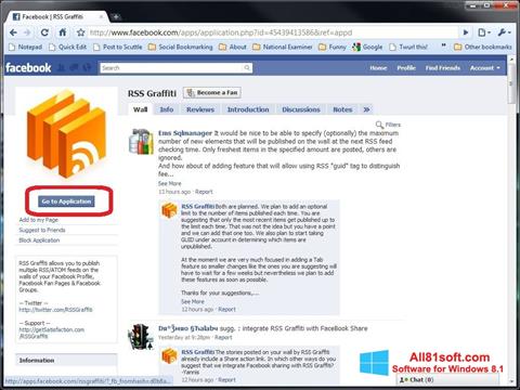 Screenshot Facebook per Windows 8.1