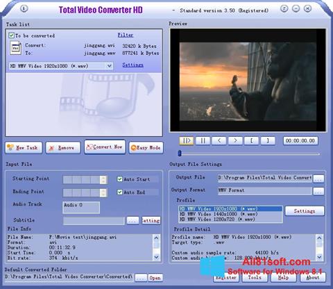 Screenshot Total Video Converter per Windows 8.1