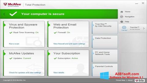 Screenshot McAfee Total Protection per Windows 8.1