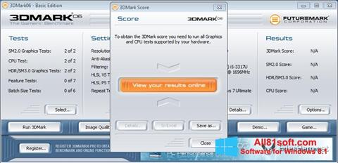 Screenshot 3DMark06 per Windows 8.1