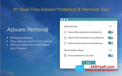 Screenshot Adware Removal Tool per Windows 8.1