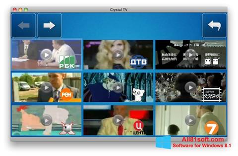 Screenshot Crystal TV per Windows 8.1