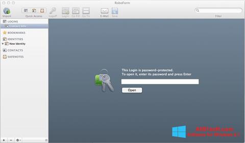 Screenshot RoboForm per Windows 8.1