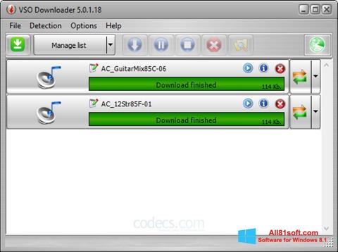 Screenshot VSO Downloader per Windows 8.1