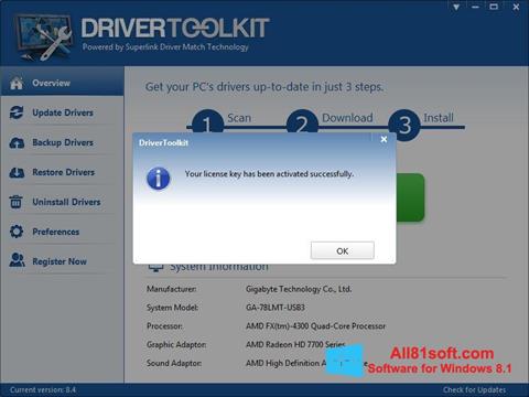 Screenshot Driver Toolkit per Windows 8.1