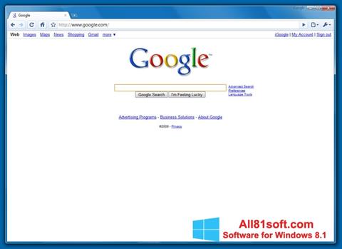 Screenshot Google Chrome Beta per Windows 8.1