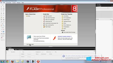 Screenshot Macromedia Flash Player per Windows 8.1