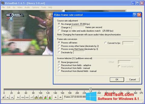 Screenshot VirtualDubMod per Windows 8.1