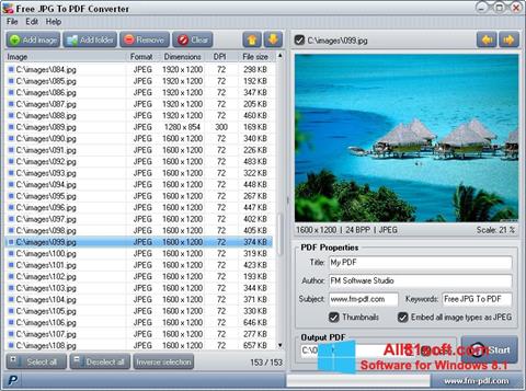 Screenshot JPG to PDF Converter per Windows 8.1