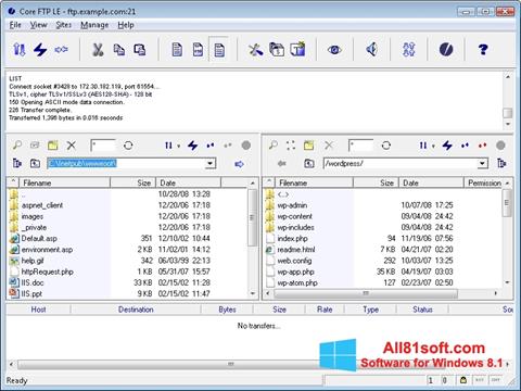 Screenshot Core FTP per Windows 8.1