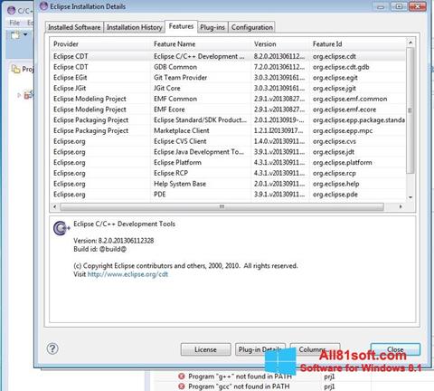 Screenshot Eclipse per Windows 8.1