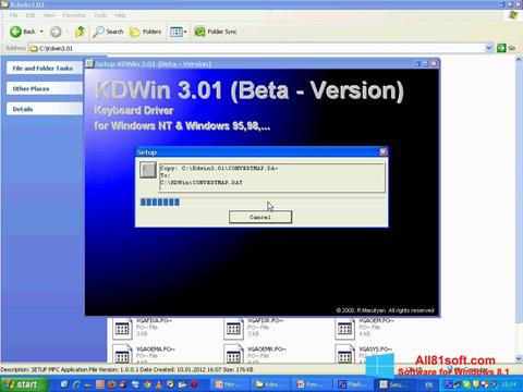 Screenshot KDWin per Windows 8.1
