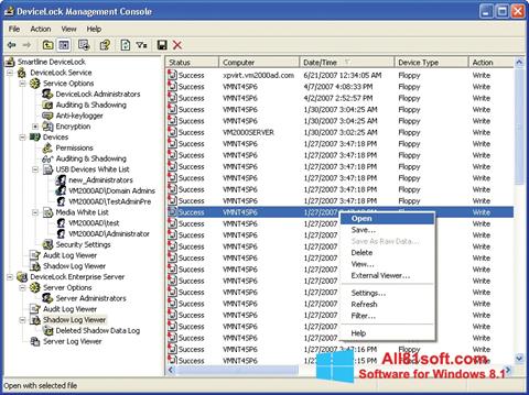 Screenshot DeviceLock per Windows 8.1
