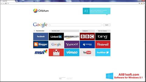 Screenshot Orbitum per Windows 8.1