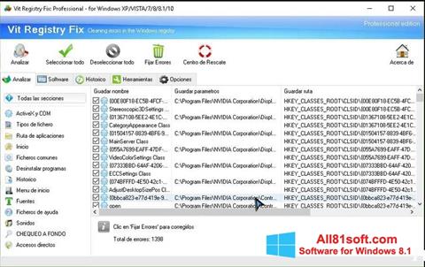 Screenshot Vit Registry Fix per Windows 8.1