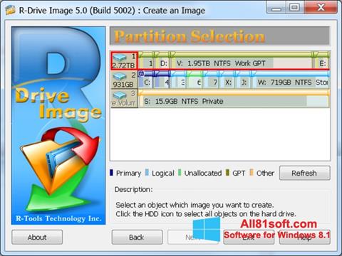Screenshot R-Drive Image per Windows 8.1