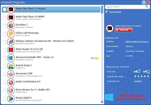 Screenshot Advanced Uninstaller PRO per Windows 8.1