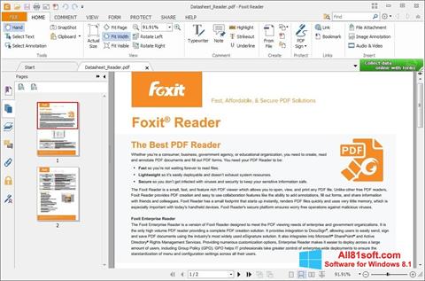 Screenshot Foxit Reader per Windows 8.1