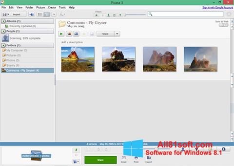 Screenshot Picasa per Windows 8.1