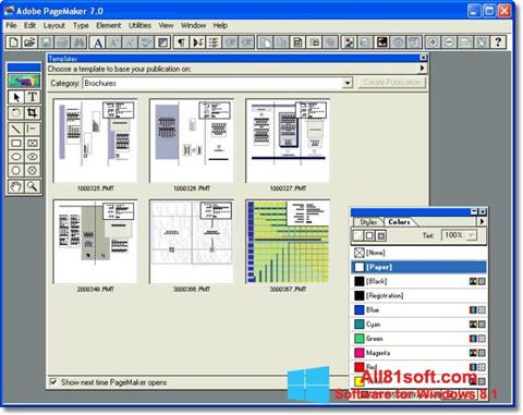Screenshot Adobe PageMaker per Windows 8.1