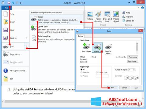 Screenshot doPDF per Windows 8.1