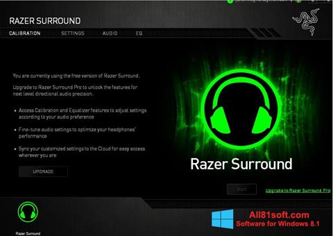 Screenshot Razer Surround per Windows 8.1