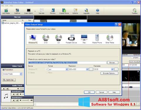 Screenshot VideoPad Video Editor per Windows 8.1