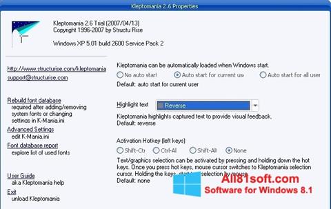 Screenshot Kleptomania per Windows 8.1
