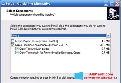 Screenshot QuickTime Alternative per Windows 8.1