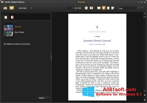 Screenshot Adobe Digital Editions per Windows 8.1