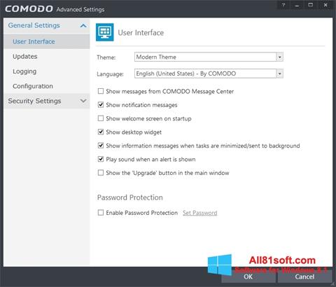 Screenshot Comodo Internet Security per Windows 8.1