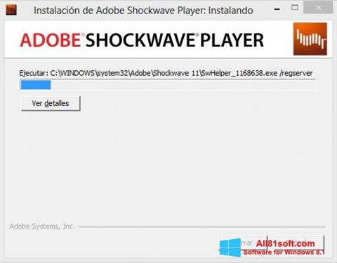 Screenshot Adobe Shockwave Player per Windows 8.1